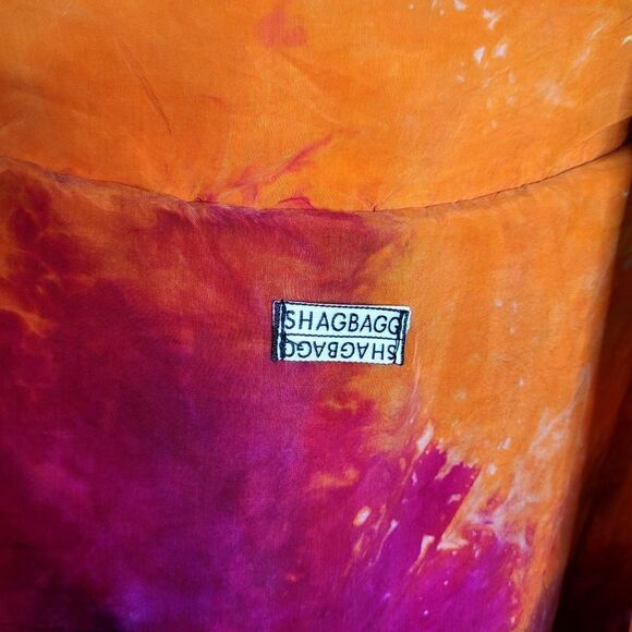 SHAGBAGG Tie Dye Shagbomb Silk Lined Jacket Size Medium - Picture 10 of 15
